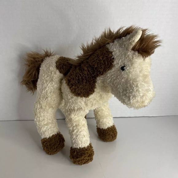 Douglas Cuddle Toys Plush Stuffed Animal Horse Brown White Pony 9” - Picture 1 of 4